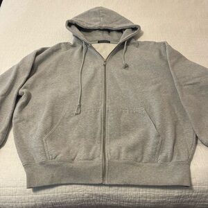 Brandy Melville Gray Zip Up Sweater